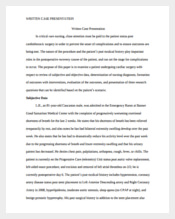 Student Case Study Example Template Free