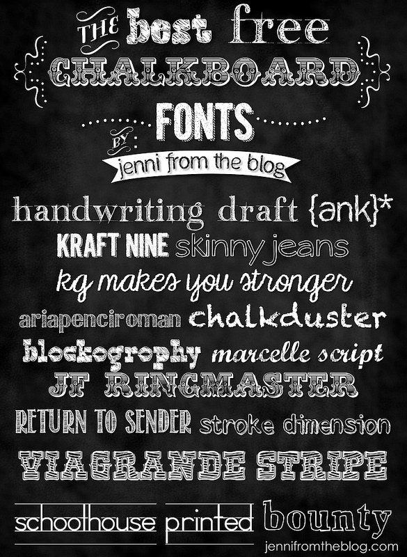 Free Chalkboard Art Fonts Download