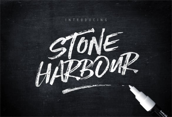 stone-harbour-stencil-font-download