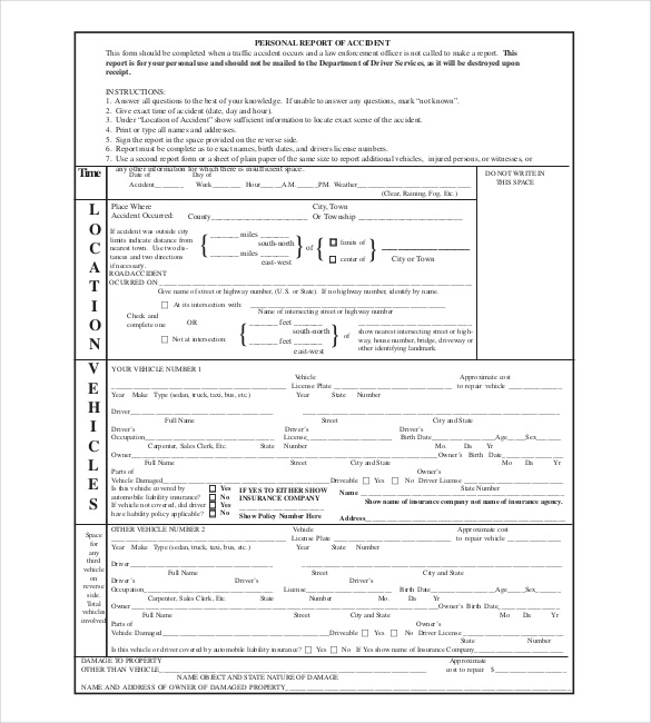 25+ Sample Accident Report Templates - Word, Docs, PDF, Pages