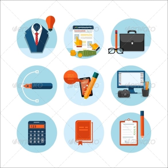 business office and marketing icons download