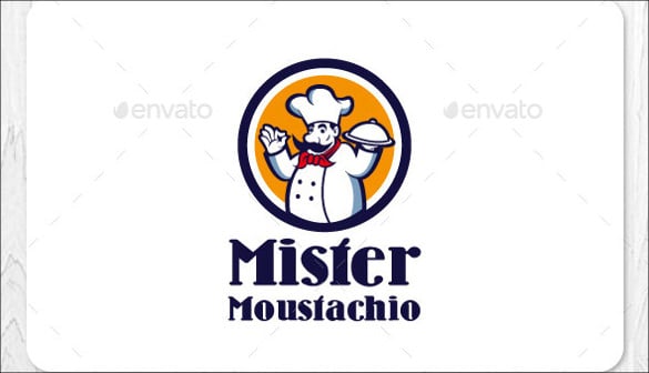 mister chef restaurant logo template