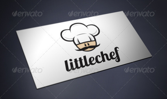 little chef restaurant logo template