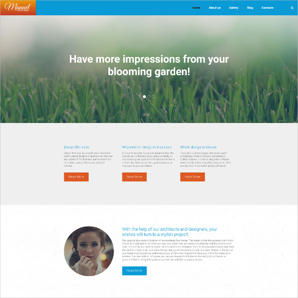 32 Parallax Website Themes Templates Free Premium Responsive Manuel WordPress Parallax Theme Free Demo