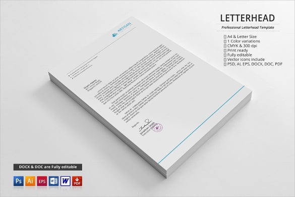 personal letterhead sample example