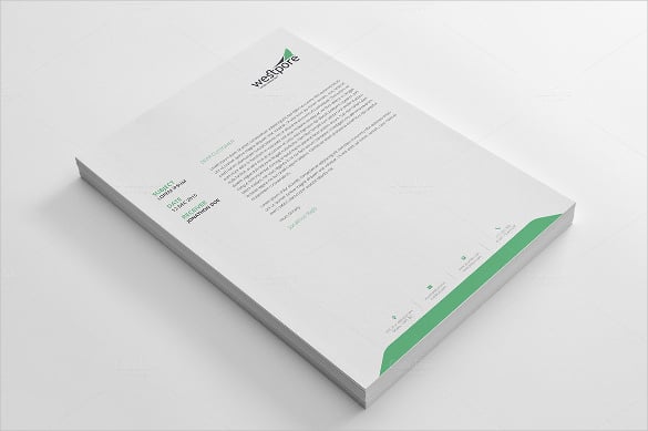 example personal letterhead pad with ms word download