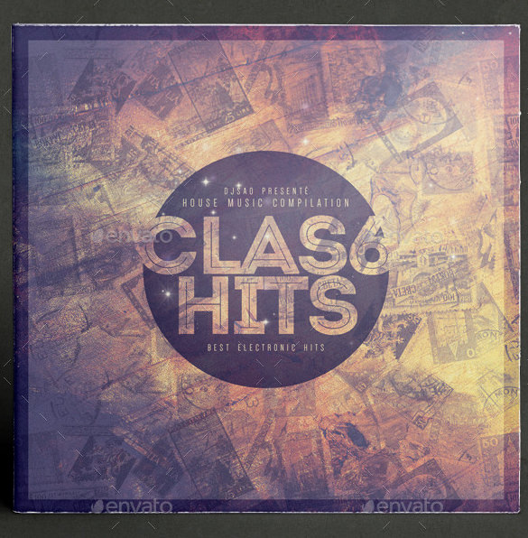 classix hits cd cover artwork template psd format