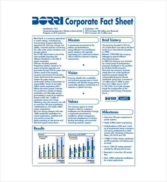 Fact Sheets and Documents