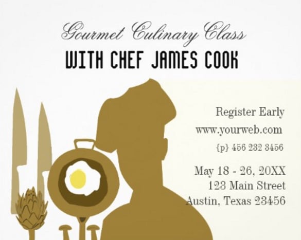 catering flyer template with contact details
