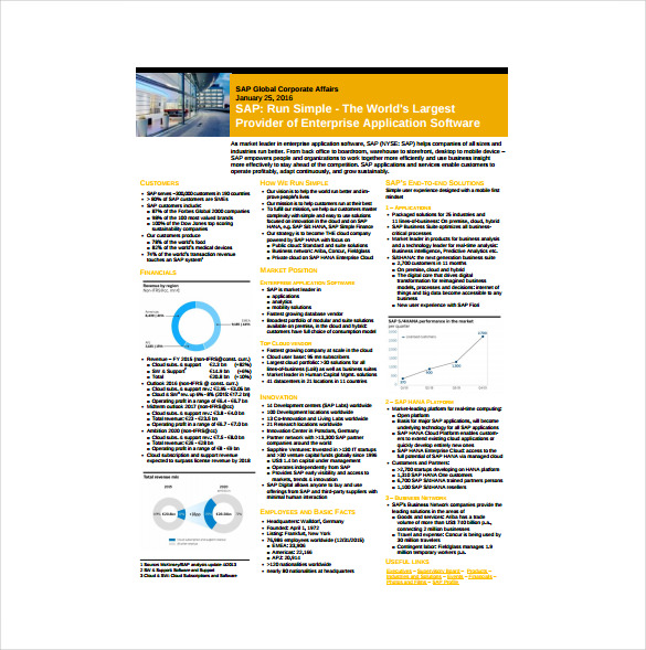 Fact Sheet Template Word