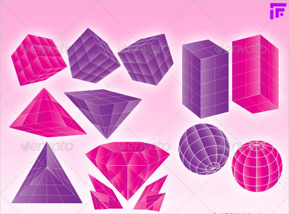 47 amazing 3D shape templates