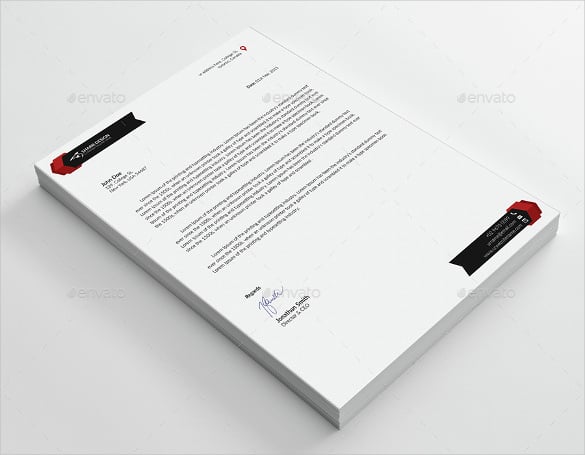 letterhead design format