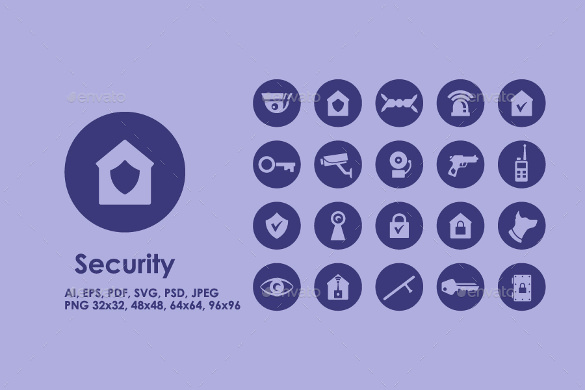 different security icon download