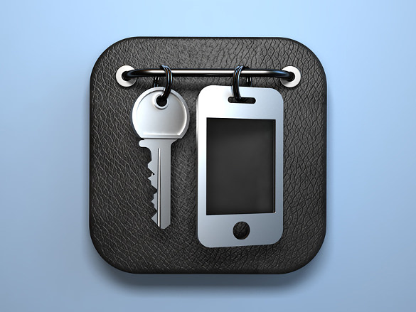 best security icon with mobile