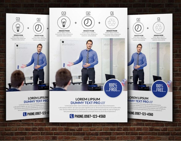 easy customizable editable a4 flyer template download