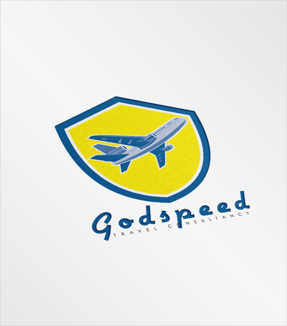 god speed airline logo template