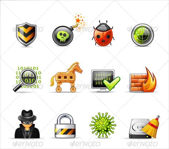 simple firewall icons