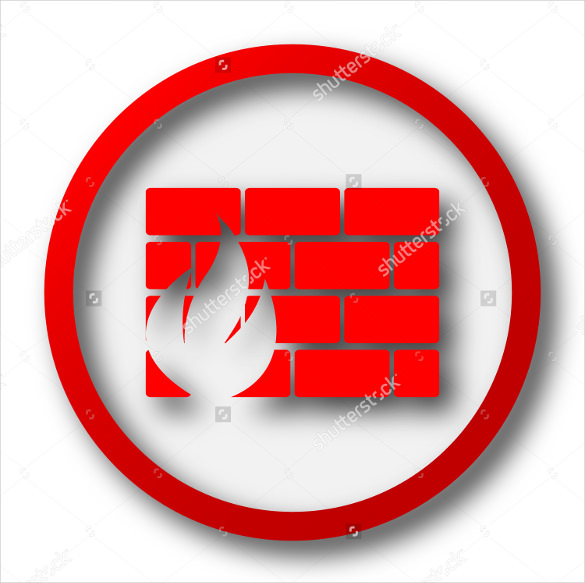 elegant firewall icon