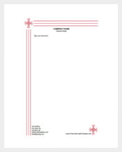Business Free Letterhead with Engraved look Template Download