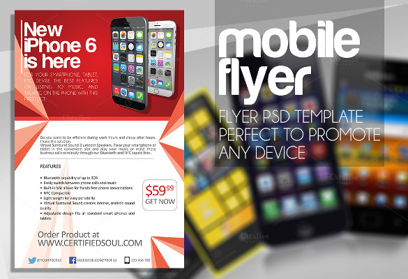 modern and striking mobile flyer design