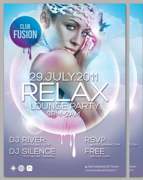 happy relaxe flyer design