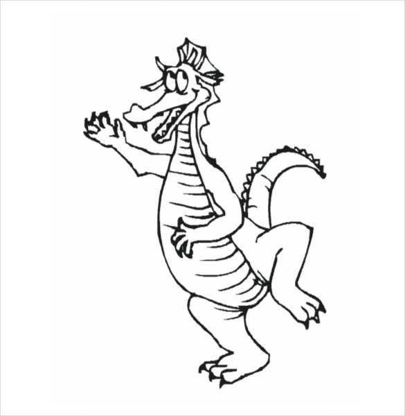 Download 12+ Dragon Drawing Template - Free PDF Documents Download ...