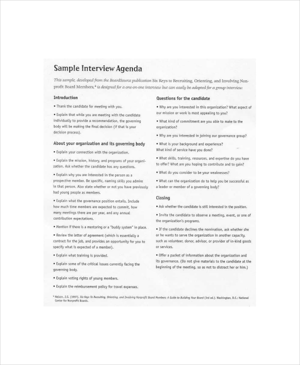 sample-interview-agenda-template