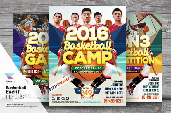 perfect promoting basketball flyer template