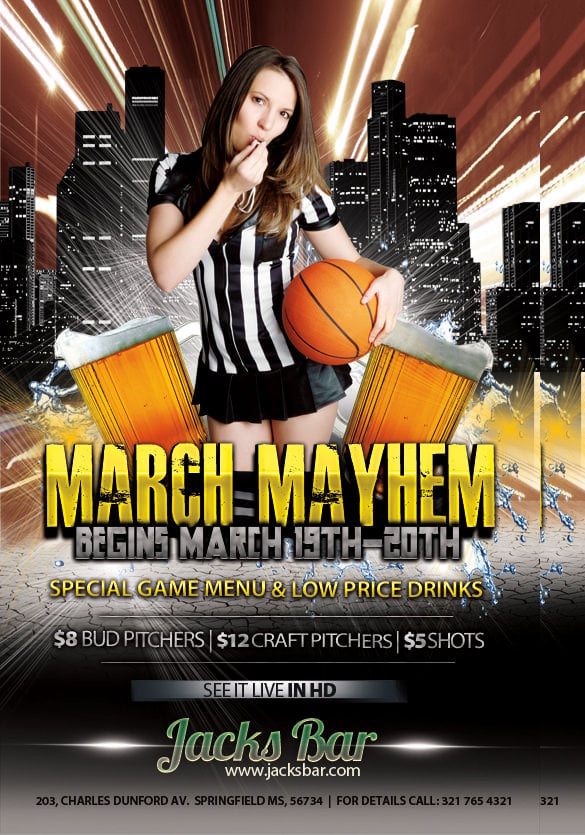 free special basketball flyer template