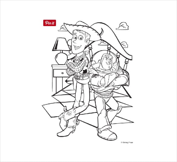 disney toy coloring page