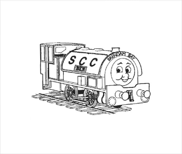 disney train coloring page