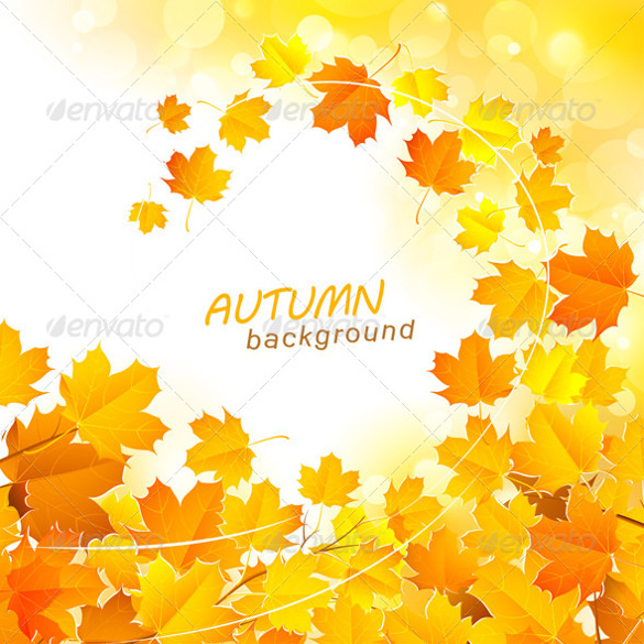 autumn leaf fall background template