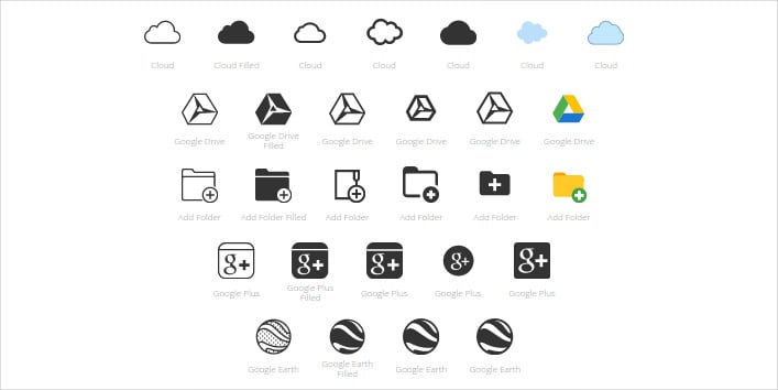 editable google drive icons