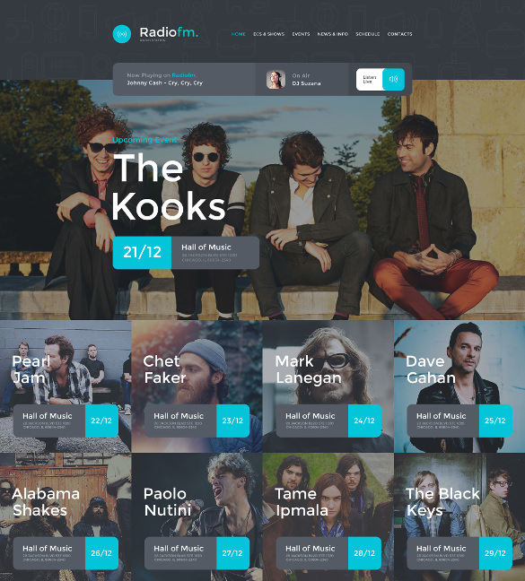 radiofm cool website template