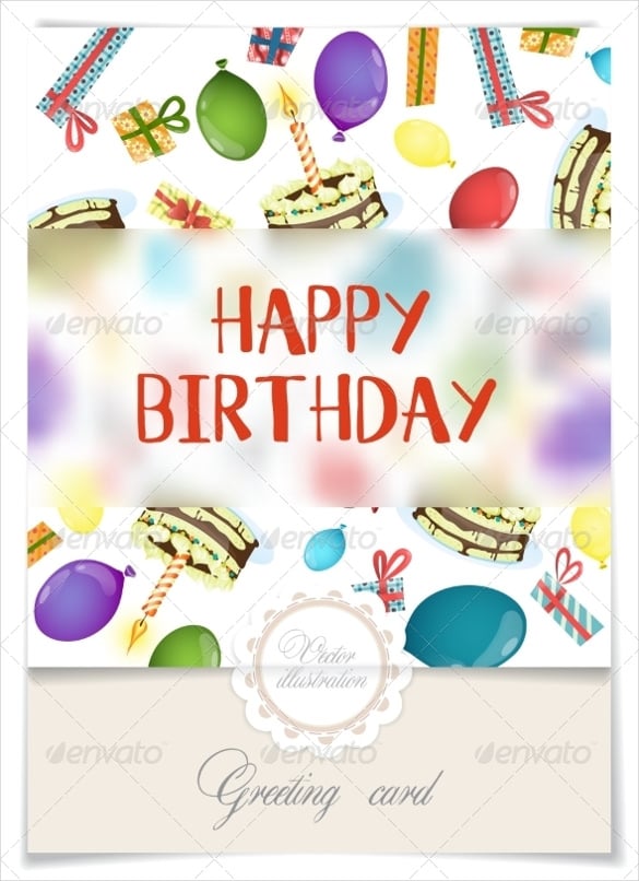 birthday greeting card design banner template