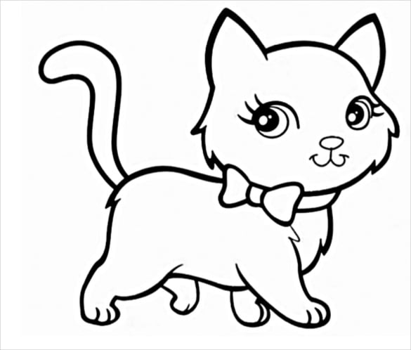 smiling cat drawing free download pdf