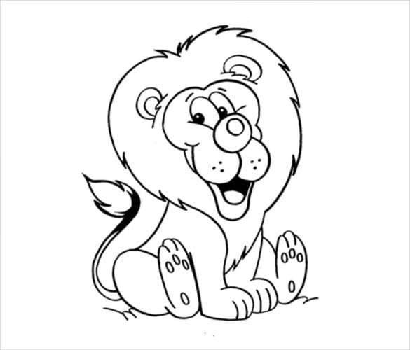 Lion Drawing Template – 15+ Free PDF Documents Download | Free
