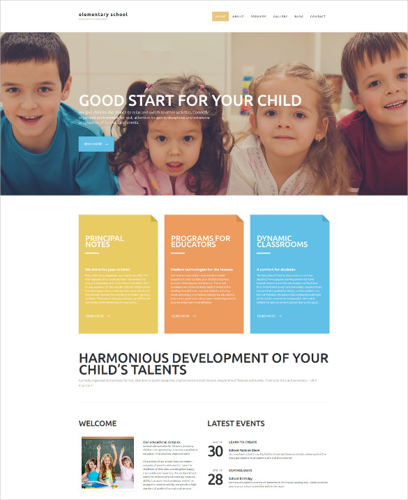 school template