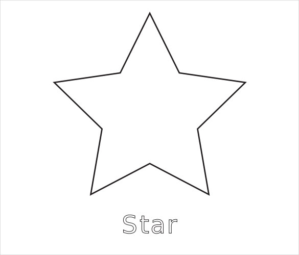 simple star pdf template download