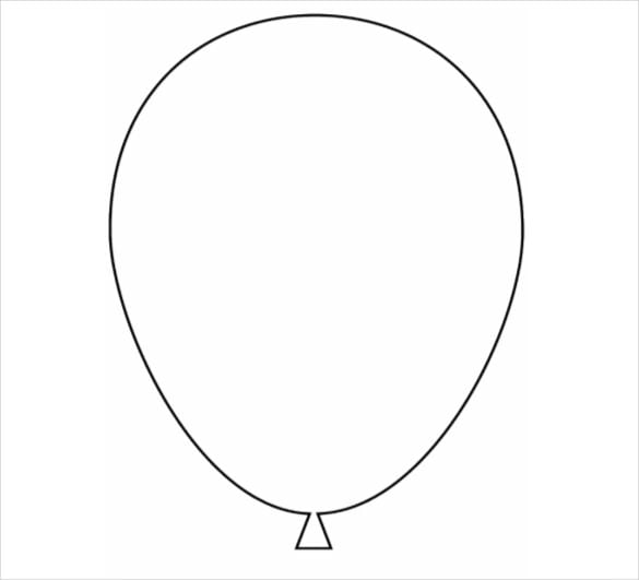 drawing of balloon free download