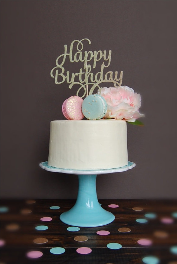 decorative birthday cake template