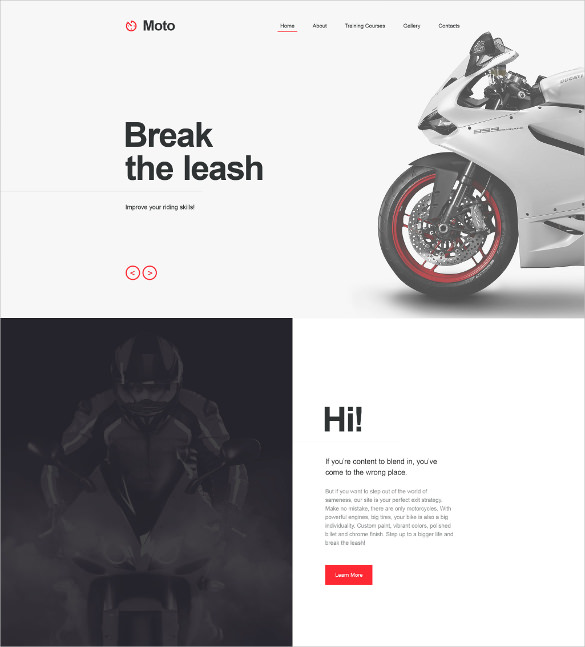motor sports muse website template