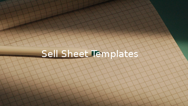 sell sheet template