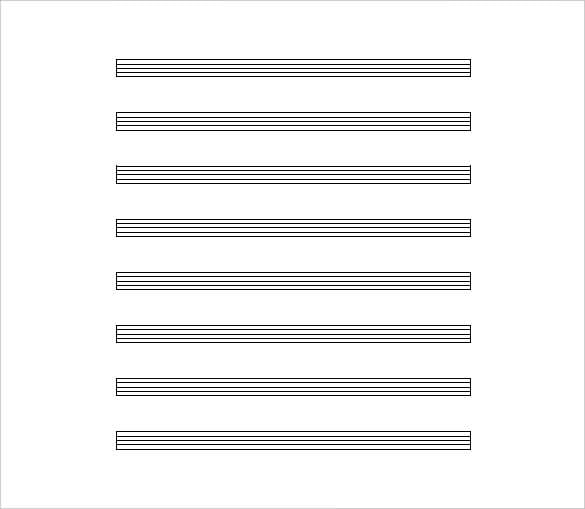 Sheet Music Template 9 Free Word Pdf Documents Download 0223