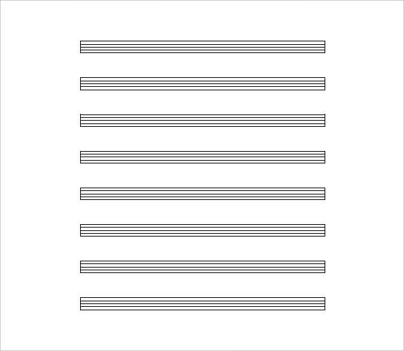 Sheet Music Template 9+ Free Word, PDF Documents Download!