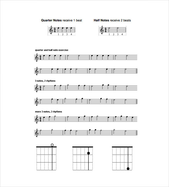 guitar music sheet pdf template free download