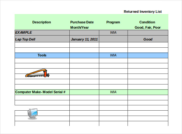 Excel Inventory Template - 20+ Free Excel, PDF Documents Download ...