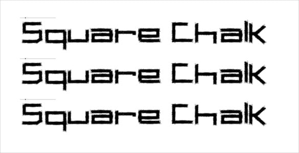 square-chalk-font-template