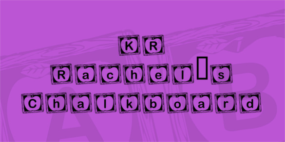 chalkboard-kr-rachel’s-alphabet-font-template-download