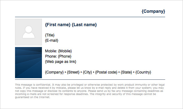 format gmail signature